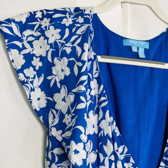 DRAPER JAMES RSVP Ruffle Wrap Dress Small - Picture 6 of 11
